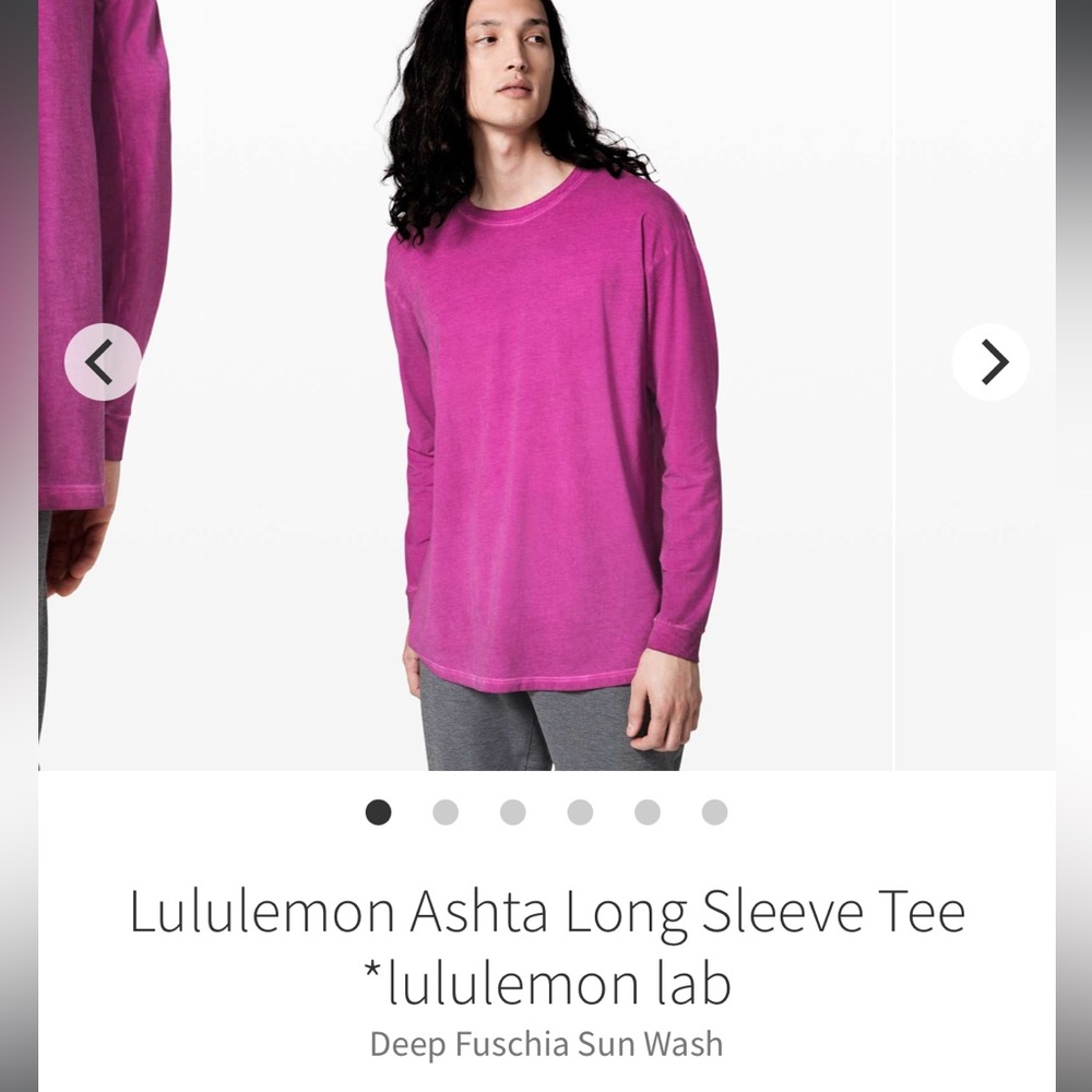 🍋 NWT Lululemon LAB Ashta long sleeve deep fuscia sun wash 🍋